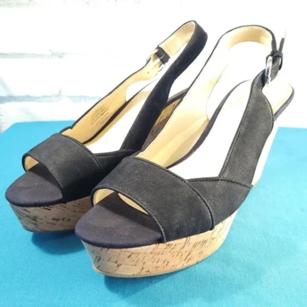 Black Wedge Caballo Espadrille Sandals